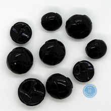 Load image into Gallery viewer, (3 pieces set) 20mm &amp; 16mm Real leather Button - Shiny Black
