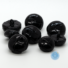 Load image into Gallery viewer, (3 pieces set) 20mm &amp; 16mm Real leather Button - Shiny Black
