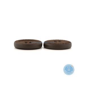 (2 pieces set) 23mm FAUX Suede Button -Dark Brown & Light Brown