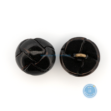 Load image into Gallery viewer, (3 pieces set) 15mm &amp; 19mm Real Leather Shank Button in Black
