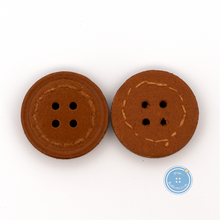Load image into Gallery viewer, (3 pieces set) 23mm Real leather Button - Light Brown
