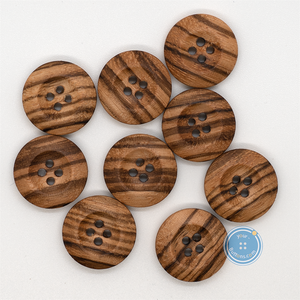 (3 pieces set) 19mm Acacia Wooden Button