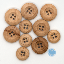 Load image into Gallery viewer, (3 pieces set) 19mm &amp; 15mm Acacia Wooden Button
