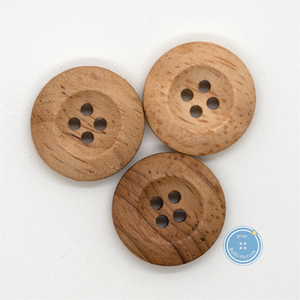 (3 pieces set) 19mm & 15mm Acacia Wooden Button