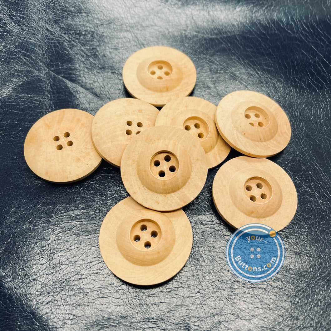 (3 pieces set) 32mm 4hole wooden button for coat