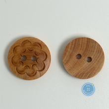 Load image into Gallery viewer, (3 pieces set) 10mm,11.5mm &amp; 15mm Pattern wood button
