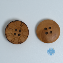 Load image into Gallery viewer, (3 pieces set) 15mm &amp; 18mm Pattern wood button
