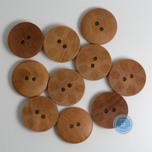 Load image into Gallery viewer, (3 pieces set) 20mm Pattern wood button

