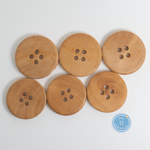 (3 pieces set) 28mm & 30mm Round wood button