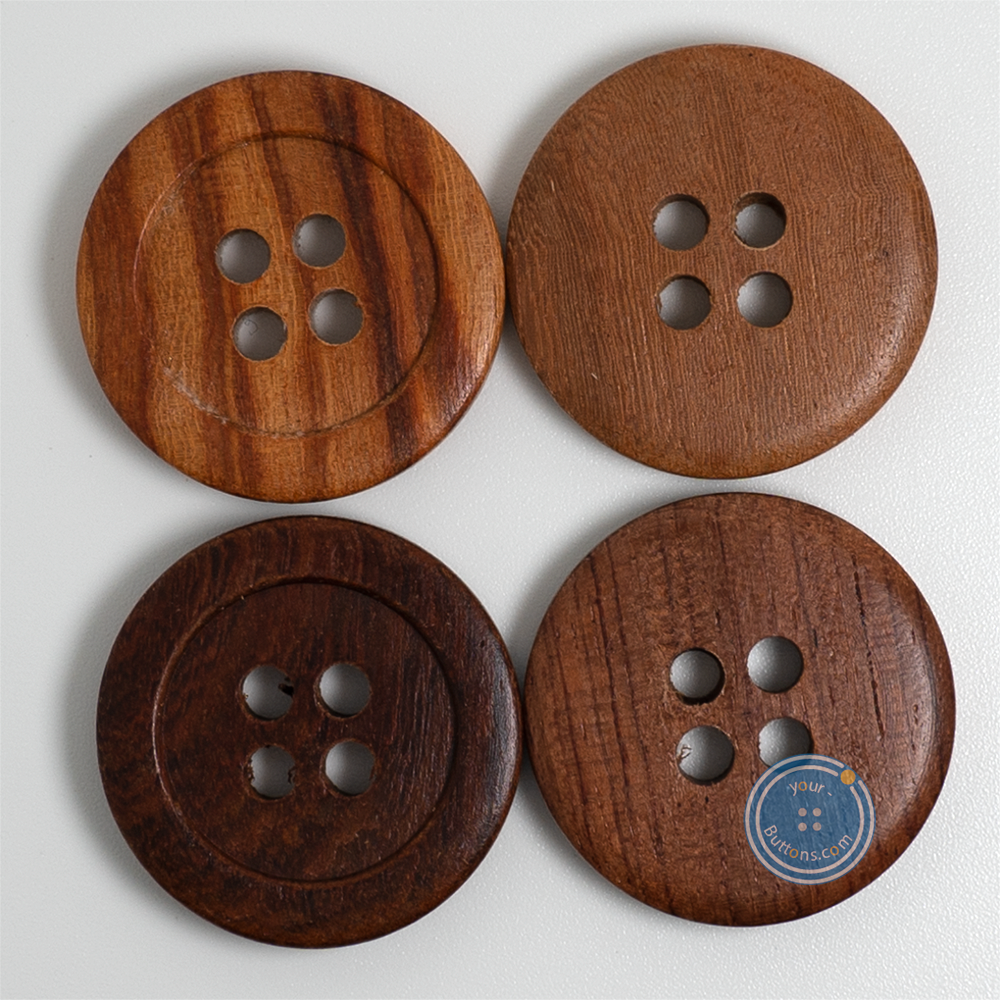 (3 pieces set) 31mm Rosewood Button